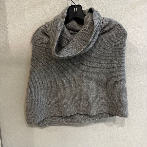Isabel Marant Etoile | Cashmere Gray Cowl Neck poncho cape shrug - Picture 1 of 4